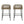 La Push Outdoor Rope Barstool (Set of 2) - Black / Brown