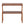 Narrow End Table With 2 Tier Shelf - Cherry