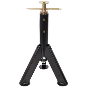 RV Adjustable Telescoping Stabilizer Jack Stand Supports 16" to 30" (Set of 2) - Black