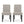 Contemporary Dining Chair With Upholstered Seating and Tapered Legs