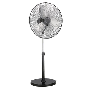 18" Industrial Pedestal Fan 3-Speed Oscillating Fan with Adjustable Height