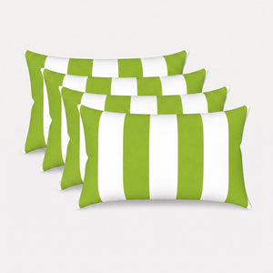 4 Pack Outdoor Lumbar Pillow Covers - 12x20 Inch