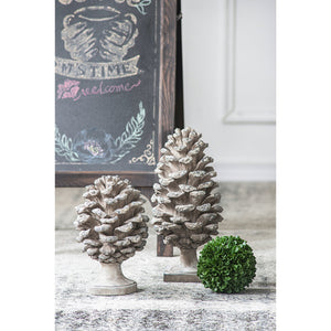 D7x10.5' Pinecone Table Decor