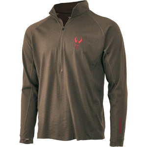 Badlands Pecora Midweight Merino 1/4 Zip MUD X-Large