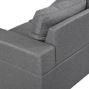 Modern Sectional Sofa Set with L Shape Chaise Lounge and Cup Holders