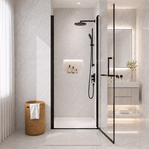 28"-29.2" x 72" Semi-Frameless Pivot Shower Door
