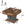 Square Coffee Table With Crisscross Base - Brown / Black