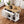 K&K 54-Inch Large Kitchen Island with Rubber Wood Drop Leaf