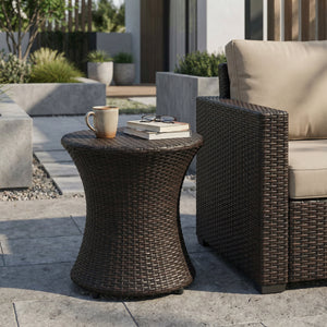 19" Kono Hourglass Table (No Glass Top) End Table