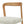 Solid Rubber Wood Dining Chairs (Natural Oak + Beige) Set of 2