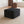 Black Plush Corduroy Sofa Ottoman - No Assembly Required