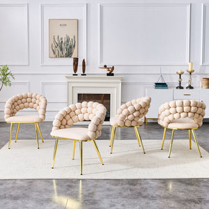 Puffy Bubble, Ball Chain Chairs For Dining Room (Set of 2)