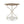 Accent Table with Hourglass Base and French Country Design