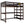 Loft Bed With Storage Shelves And Under Bed Desk