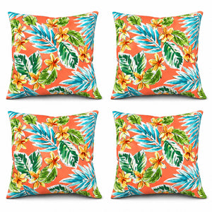 4 Pack Outdoor Pillow Covers - 18x18 Inch