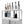 Bamboo Large Capacity Storage Cabinet With Shelves For Bathroom And Living Room - White