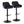 Daniella - Contemporary Adjustable Barstool With Swivel With Rounded T Footrest (Set of 2)
