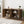 Grille Striped Sideboard Buffet Cabinet With Storage
