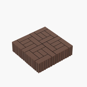 Patio Diy Module Interlocking Decking Tiles Floor, Outdoor And Indoor, Easy And Quick Installation