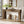 Console Table With Vertical Slat Legs For Entryway - Rustic Brown