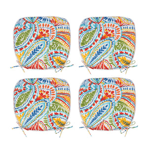 Outdoor Patio Chair Cushions, Set of 4 - U-Shape, Water-Repellent