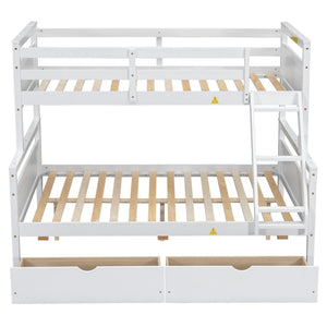 Bunk Bed With Ladder And Safety Guardrail
