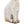 White Magnesium Rabbit Figurine with Gold Iron Ears