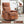 Orange Heat Massage Manual Recliner Chair with Rocker and Swivel