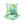6 Pack Outdoor Pillow Covers - Aqua Tropical Palm