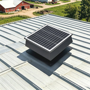 12 Inch Trapezoidal Adjustable Solar Roof Vent Fan