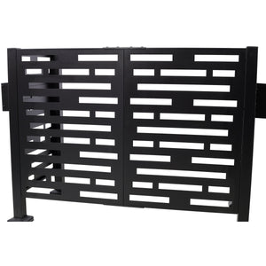 4x2 Ft Metal Air Conditioner Fence with Planter Boxes