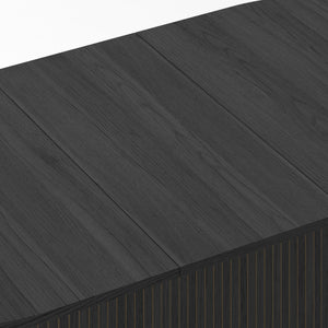 55.11'-70.86' Extendable Dining Table with Striped Legs