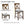 5 Piece Dining Table Set, Wooden Dining Square Table Set For 4