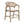 Wooden Frame Counter Stool with Rattan Back - Set of 2