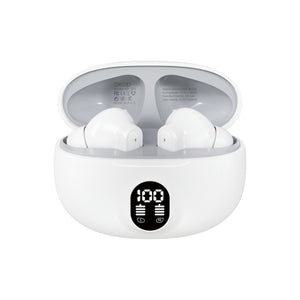 KP-205 In-Stock Digital Display Bluetooth Earbuds High Quality Audio In-Ear Design Low-Latency Gaming Ultra Long Battery Life Factory Direct