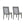 Tufted Upholstery Modern Dining Chairs (Set of 2) Sleek Comfort With Rubber Wood Frame - Gray / Oak