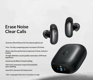 AI-powered Noise-canceling Bluetooth Headphones
