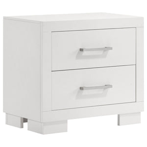 Copper - 2 Drawer Rectangular Nightstand