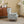 Modern Accent Chair with Retro Wood Legs and Floral Design