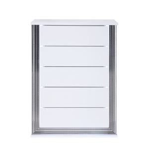 Moon - Smooth Chest With LED - White
