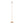 Moon Contemporary Floor Lamp in Gold Metal and Frosted Glass
