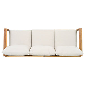 Outdoor 3pcs Acacia Sectional Patio Sofa Set