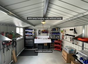 12x10 Ft Metal Garden Shed for Outdoor Storage