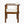Outdoor Dining Chair Set of 2 with Curved Acacia Wood Arms