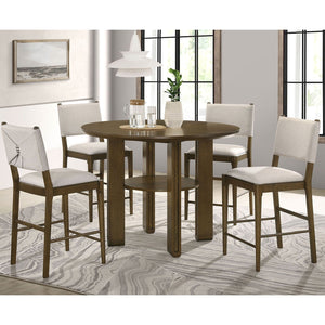 Crispin - Round Counter Height Dining Table - Brown