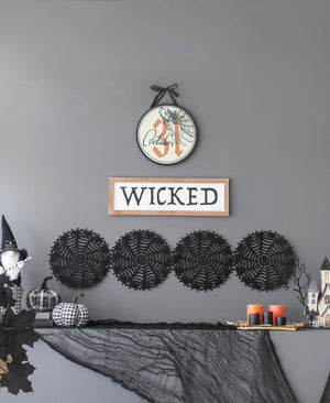 Set of 2, 12x12" Halloween Circle Sign