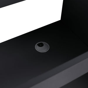 Contemporary Freestanding Bathroom Vanity With Resin Sink & Soft-Close Cabinet Doors