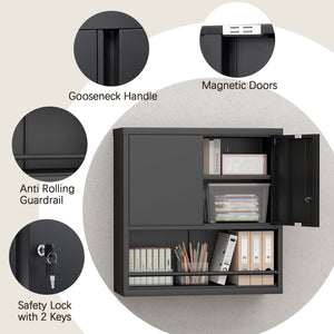 Metal Adjustable 2 Doors Storage Cabinet