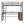 Loft Bed & 3 Layers Of Shelves And L-Shaped Desk