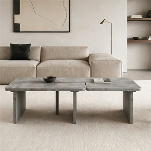 Modular Concrete Coffee Table Set of 2